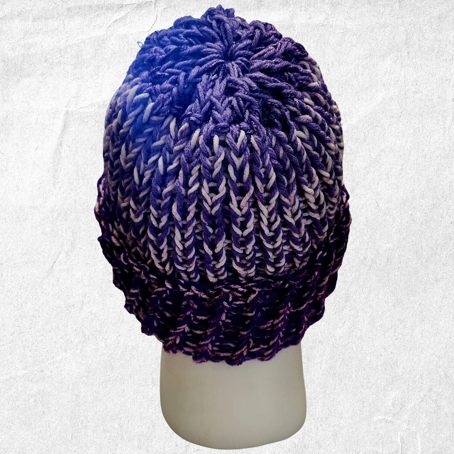 Chunky Knit Beanie – Purples