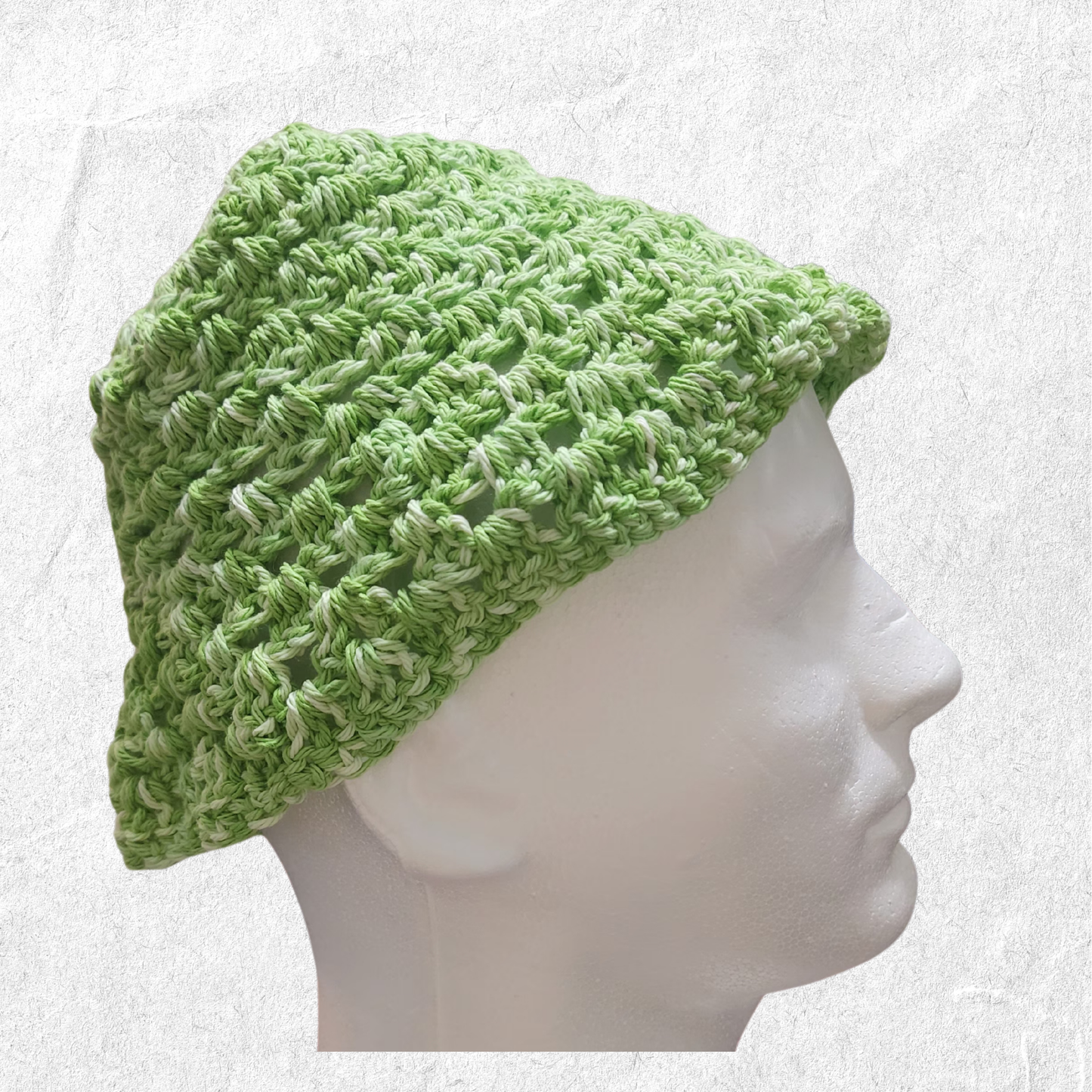 Crochet Bucket Hat - Green