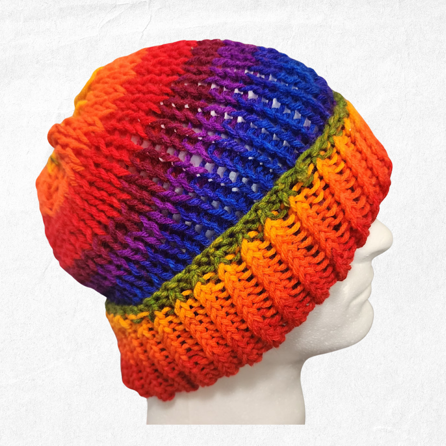 Knit Beanie – Rainbow