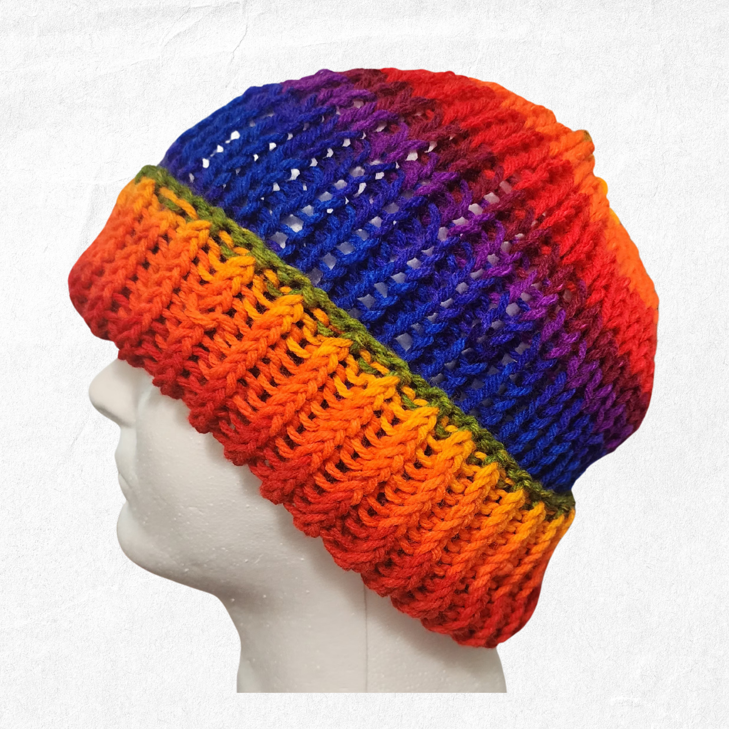 Knit Beanie – Rainbow